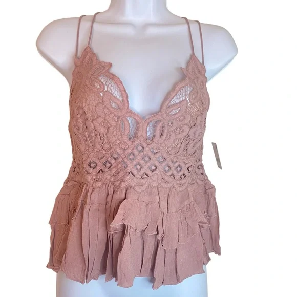 NWT Free People intimately Adella Cami Color Mauve Size L. - Picture 2 of 5
